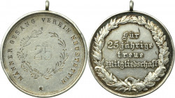 Pomorze, Szczecinek, Medal na 25 lat członkostwa w Męskim Towarzystwie Śpiewaczym