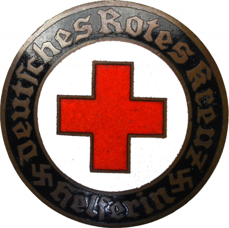 Niemcy, III Rzesza, Odznaka Niemieckiego Czerwonego Krzyża Ładna, klasyczna odzn...