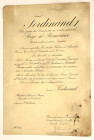 Rumunia, Dyplom do Krzyża Kawalerskiego Orderu Korony Rumunii