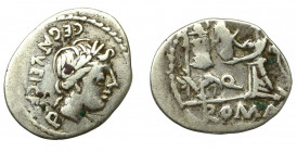 Roman Republican, C. Egnatuleius, Quinarius (97 BC)