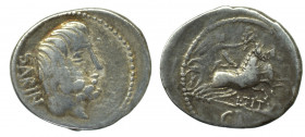 Roman Republican, L. Tituri, L.f Sabinus (89 BC) Denar