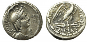 Roman Republican, M. Plaetorius, Denarius (67 BC)