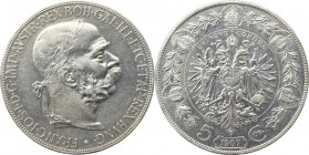 Austria-Hungary, Franz Joseph, 5 krone 1907