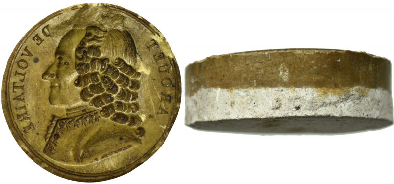Europa, Odbitka w tworzywie patrycy medalu Voltaire Średnica 41,5 mm 

Medale ...