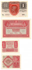 Austro-Węgry, zestaw banknotów (4 egzemplarze)