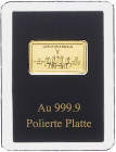 Deutsche Medaillen. 
Lots. 
Komplettsammlung "Deutsche Wahrzeichen in Gold", hrsg. von der Münze Berlin: 10 Goldbarren (je 1,0 g 999 fein), Vs.-Moti...