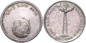 Deutsche Medaillen. 
Brandenburg-Preußen. 
Friedrich II. 1740-1786. Silbermed. o.J. (um 1762), unsign. (von Kittel), auf die trostlosen Zustände im ...