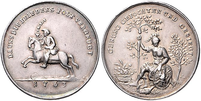 Deutsche Medaillen. 
Brandenburg-Preußen. 
Friedrich II. 1740-1786. Silbermed....