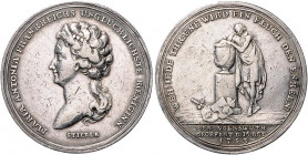 Deutsche Medaillen. 
Brandenburg-Preußen. 
Friedrich Wilhelm II. 1786-1797. Silbermed. 1793, von J. G. Stierle, auf die Hinrichtung der französische...