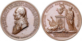 Deutsche Medaillen. 
Brandenburg-Preußen. 
Friedrich Wilhelm III. 1797-1840. Bronzemed. 1804, von Fr. Loos, auf den preuß. General Francois A. J. de...