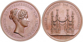 Deutsche Medaillen. 
Brandenburg-Preußen. 
Friedrich Wilhelm III. 1797-1840. Bronzemed. 1823, von C. König/C. Pfeuffer, auf den Einzug der zukünftig...
