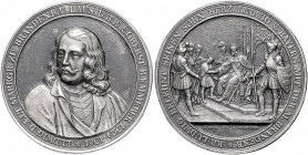 Deutsche Medaillen. 
Brandenburg-Preußen. 
Friedrich Wilhelm III. 1797-1840. Eisengussmed. o.J. (1824), von C. Pfeuffer/C. Voigt bei Loos, auf die 5...