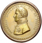 Deutsche Medaillen. 
Brandenburg-Preußen. 
Friedrich Wilhelm III. 1797-1840. Einseit., vergold. Bronzehohlmed. o.J. (um 1808), unsign. (von P. G. Li...