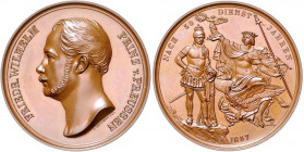 Deutsche Medaillen. 
Brandenburg-Preußen. 
Friedrich Wilhelm IV. 1840-1861. Bronzemed. 1857, v. Fischer, auf das 50-jähr. Militärjubiläum des Kronpr...