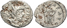 Römische Münzen. 
Kaiserzeit. 
Postumus 260-269. Antoninian, Gallien, irregulär, subaerat, 2,53 g, drap. Bü. re. mit Strahlenkrone/Felicitas n. li. ...
