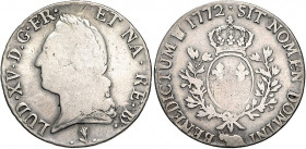 Frankreich. 
Ludwig XV. 1715-1774. Ecu 1772, Mzz. Kuh (Pau). Dav.&nbsp;A1332, Gadoury&nbsp;323a, KM&nbsp;555. . 

s-f. ss