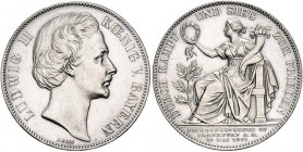 Bayern. 
Ludwig II. 1864-1886. Siegestaler 1871. Jaeger&nbsp;110, AKS&nbsp;188, Kahnt&nbsp;132. . 

winz. Rdu, vz