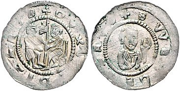 Böhmen. 
Wladislaw. I., 1109-1118 u. 1120-1125. Denar, 0,76 g, Prag, Herzog n. ...