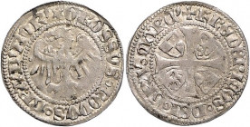 Brandenburg/-Preußen. 
Friedrich II. 1440-1470. Groschen, Brandenburg, 2,38 g. Bahrf.&nbsp;II/&nbsp;28. . 

ss