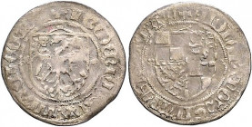 Brandenburg/-Preußen. 
Friedrich II. 1440-1470. Groschen, Rathenow, 2,18 g. Bahrf.&nbsp;II/&nbsp;39. . 

s-ss