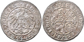 Brandenburg/-Preußen. 
Joachim I. und Albrecht 1499-1513. Groschen 1512, Berlin, 2,13 g. Bahrf.&nbsp;II/&nbsp;189. . 

ss