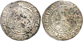 Brandenburg/-Preußen. 
Joachim I. und Albrecht 1499-1513. Groschen 1509 (letzte Ziffer der Jz. kaum lesbar), Stendal, 2,27 g. Bahrf.&nbsp;II/&nbsp;20...