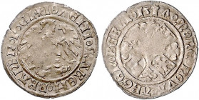 Brandenburg/-Preußen. 
Joachim I. 1499-1535. Groschen 1517, Berlin, 2,16 g. Bahrf.&nbsp;II/&nbsp;200. . 

ss