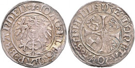 Brandenburg/-Preußen. 
Joachim I. 1499-1535. Groschen 1532, Stendal, 2,14 g. Bahrf.&nbsp;II/&nbsp;239. . 

kl. Ps, vz/ss