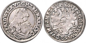 Brandenburg/-Preußen. 
Friedrich Wilhelm 1640-1688. Groschen 1667 IL (Berlin), ständische Prägung, Bahrf. III/201. . 

ss