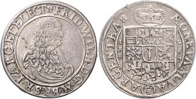 Brandenburg/-Preußen. 
Friedrich Wilhelm 1640-1688. 1/3 Taler 1667 IL (Berlin). v.&nbsp;Schrötter&nbsp;418, Bahrf.&nbsp;III/&nbsp;209c. . 

ss