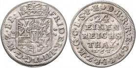 Brandenburg/-Preußen. 
Friedrich III. 1688-1701. 1/24 Taler 1689 LCS (Berlin). v.&nbsp;Schrötter&nbsp;622, Bahrf.&nbsp;III/&nbsp;515b. . 

ss