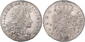 Brandenburg/-Preußen. 
Königreich ab 1701. Friedrich I. 1701-1713. 2/3 Taler 1705 CS (Berlin). v.&nbsp;Schrötter&nbsp;83. . 

gering justiert, winz...