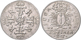 Brandenburg/-Preußen. 
Königreich ab 1701. Friedrich I. 1701-1713. 1/12 Taler 1703 HFH (Magdeburg). Martin&nbsp;13. . 

ss