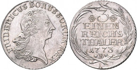 Brandenburg/-Preußen. 
Friedrich II. 1740-1786. 1/3 Taler 1773 B. Old.&nbsp;89. \b. 

leicht justiert, winzige Sf am Rand, f. vz-vz