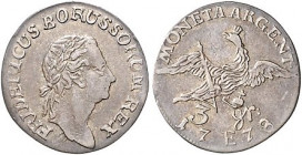 Brandenburg/-Preußen. 
Friedrich II. 1740-1786. 3 Gröscher 1778 E, für Ostpreußen. Old.&nbsp;226, Kluge&nbsp;237.8. \b. 

ss