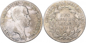 Brandenburg/-Preußen. 
Friedrich Wilhelm III. 1797-1840. Taler 1814 A. Old.&nbsp;103a, J.&nbsp;33, Kahnt&nbsp;362. . 

ss