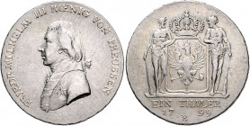 Brandenburg/-Preußen. 
Friedrich Wilhelm III. 1797-1840. Taler 1799 B. Old.&nbsp;113, J.&nbsp;29. R.. 

leicht just., ss-f. vz