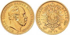 Preussen. 
Wilhelm I. 1871-1888. 20 Mark 1873 C. Jaeger&nbsp;243. . 

ss/f. vz