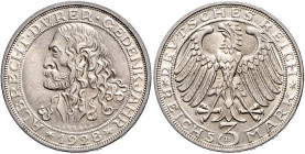 3 RM 1928, Dürer. Jaeger&nbsp;332. . 

stempelfrisch