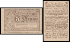 Deutsche Notgeldscheine. 
Berlin. 
5 Pfennig v. 1.1.1920, Gesellschaft für Gutschein-Reklame e.G.. . 

l. gebr