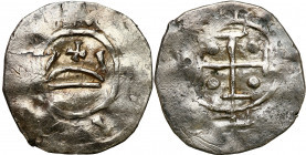 COLLECTION Medieval coins
POLSKA / POLAND / POLEN / SCHLESIEN / GERMANY

Mieszko Bolesławic (później Mieszko II). Denar, typ - z pałąkami - ok. 101...