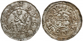 COLLECTION Medieval coins
POLSKA / POLAND / POLEN / SCHLESIEN / GERMANY

Bolesław III Krzywousty (1102-1138). Denar - Książę na tronie - BOLZELAVS ...
