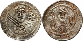 COLLECTION Medieval coins
POLSKA / POLAND / POLEN / SCHLESIEN / GERMANY

Władysław II Wygnaniec (1138-1146). Denar - krzyżyk z punktami 

Aw.: Ry...