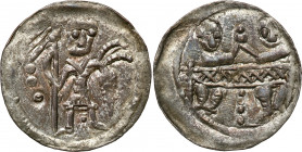 COLLECTION Medieval coins
POLSKA / POLAND / POLEN / SCHLESIEN / GERMANY

Bolesław IV Kędzierzawy (1146-1173). Denar - BEAUTIFUL 

Aw.: Rycerz z t...