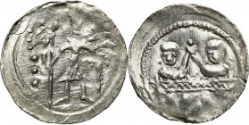 COLLECTION Medieval coins
POLSKA / POLAND / POLEN / SCHLESIEN / GERMANY

Bolesław IV Kędzierzawy (1146-1173). Denar 

Aw.: Rycerz z tarczą i prop...