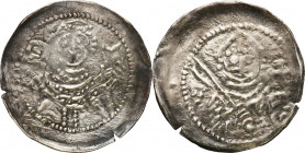 COLLECTION Medieval coins
POLSKA / POLAND / POLEN / SCHLESIEN / GERMANY

Władysław Laskonogi lub Henryk Brodaty. Denar, Gniezno - RARITY R6 

Aw....
