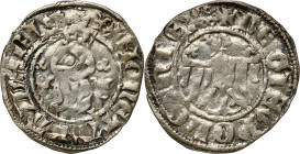 COLLECTION Medieval coins
POLSKA / POLAND / POLEN / SCHLESIEN / GERMANY

Kazimierz III Wielki. Kwartnik duży (Half Grosz), Krakow (Cracow) - berło ...