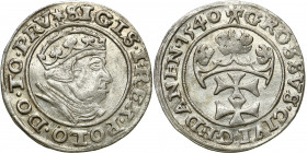 Sigismund I Old
POLSKA/ POLAND/ POLEN / POLOGNE / POLSKO

Zygmunt I Stary. Grosz (Groschen) 1540, Gdansk (Danzig) 

Aw.: Popiersie króla w prawo,...