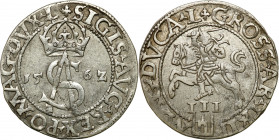 Sigismund II August
POLSKA/ POLAND/ POLEN/ LITHUANIA/ LITAUEN

Zygmunt II August. Trojak 1562, Vilnius - Pretty 

Aw.: Monogram Augusta II, po je...