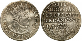 Stephan Batory 
POLSKA/ POLAND/ POLEN/ LITHUANIA/ LITAUEN

Stefan Batory. Trojak - 3 grosze (Groschen) 1579, Gdansk (Danzig) RARITY R5 

Aw.: Pop...